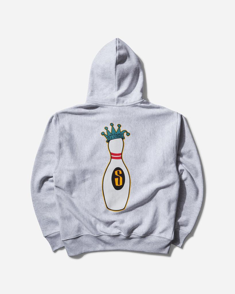 STUSSY Kingpin Zip Hoodie Ash Heather - Hoodies - BeyondStyle
