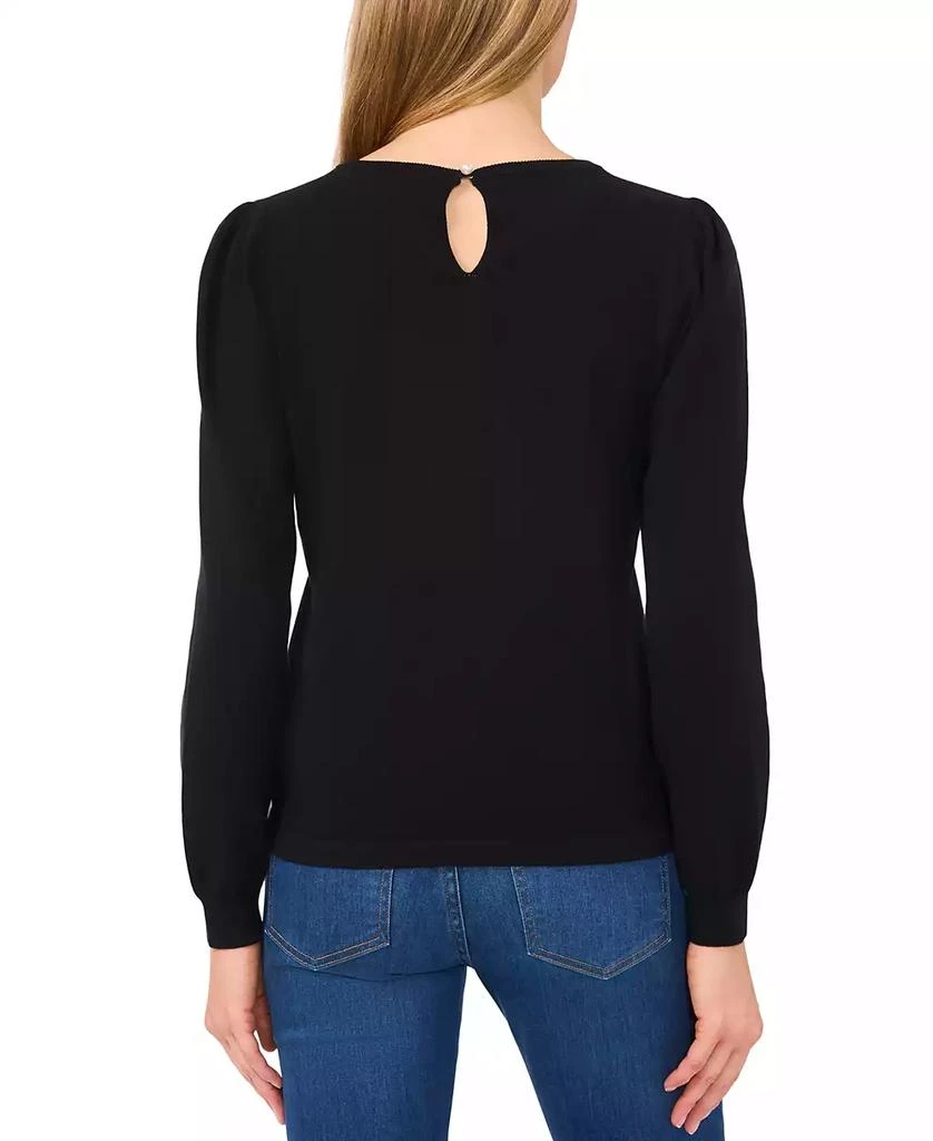 CeCe Women's  Crewneck Long-Sleeve Sweater 2