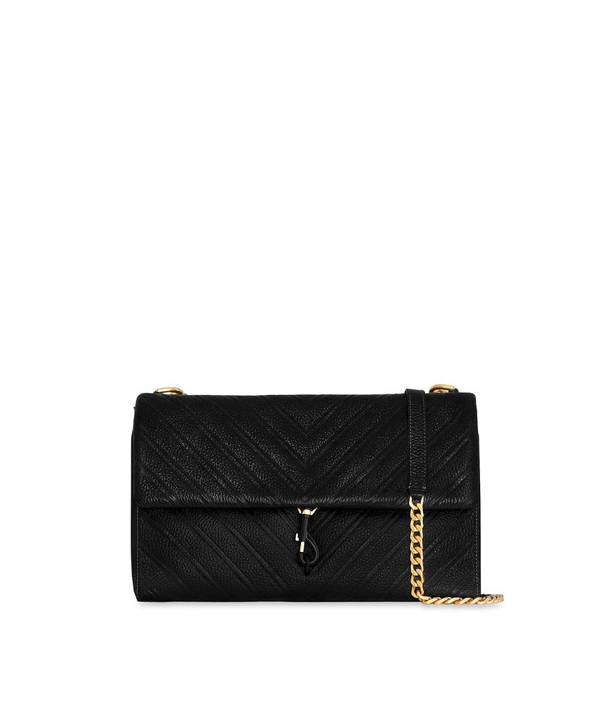 (取寄) レベッカミンコフ レディース エディ エンボス LG ショルダー Rebecca Minkoff women Edie Emboss Lg Shoulder Black Rebecca Minkoff Edie Emboss Lg Shoulder - Shoulder Bags - Free