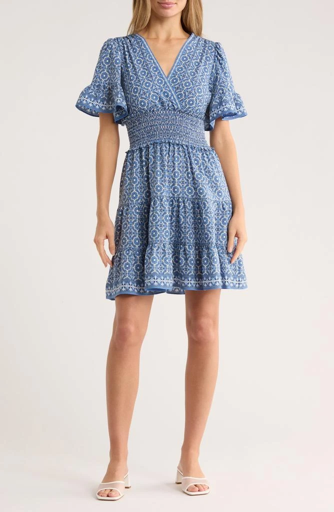 Short Sleeve Tiered Crepe Dress  On Sale Now with Up to 83% Off | Discover  Exclusive Deals & Savings at BeyondStyle  Authentic Max Studio dresses |clothing|dress|female|women with Limited-Time Discounts, Free Shipping,