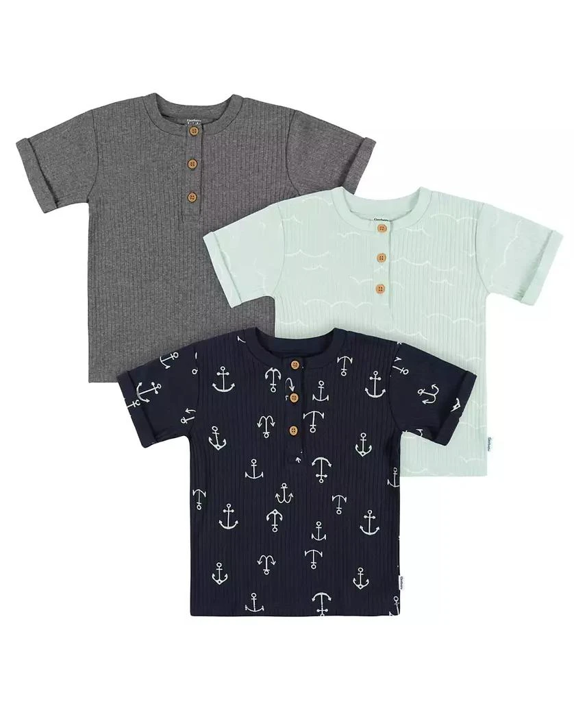 Gerber Toddler Boys Short Sleeve T-Shirts, 3 Pack 1