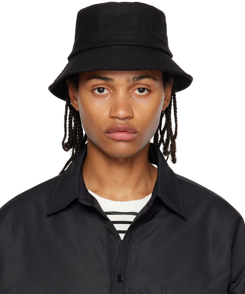 The Frankie Shop Black Frankie Bucket Hat 1