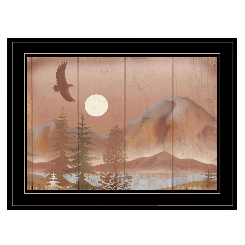 Hivvago Full Moon I 2 Black Framed Print Wall Art 2