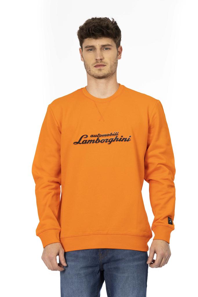 AUTOMOBILI LAMBORGHINI Automobili Lamborghini Orange Cotton Sweater