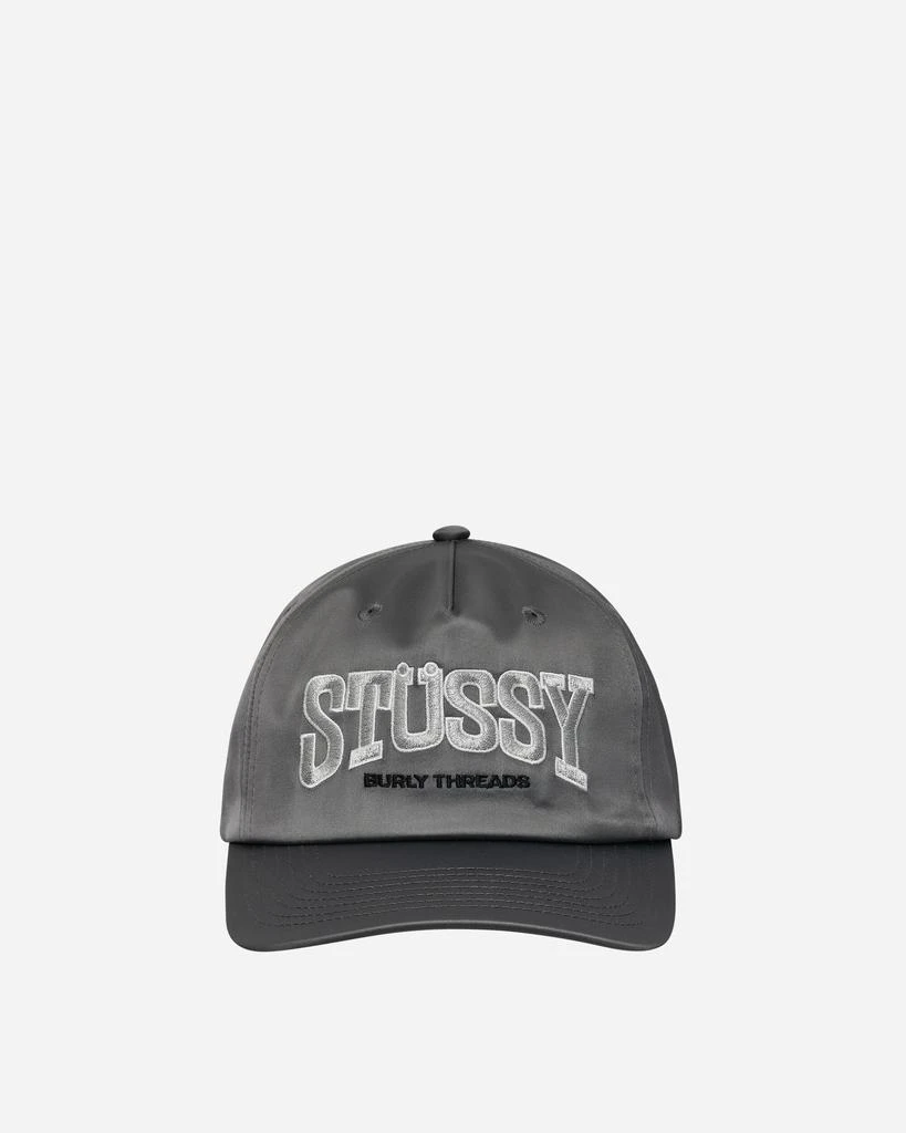 STUSSY Burly Threads Snapback Cap Grey 1