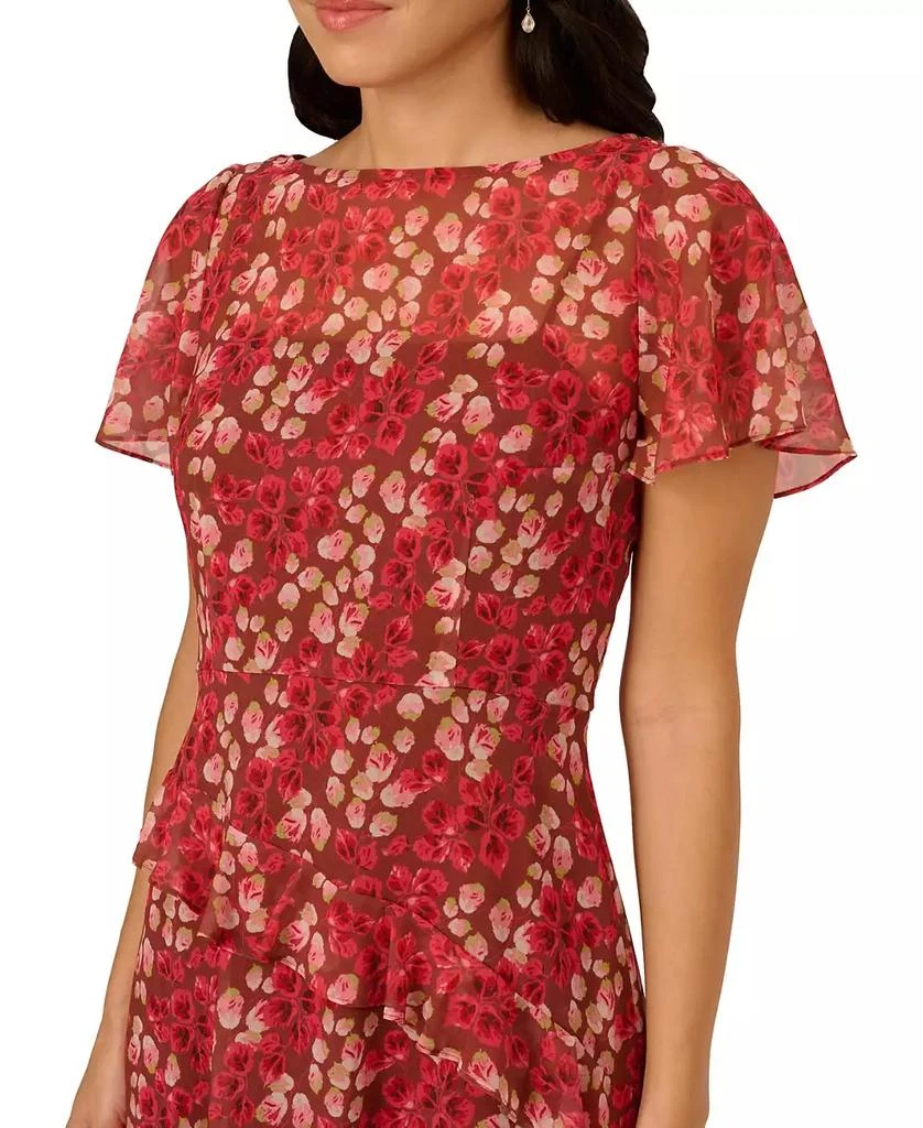 Adrianna Papell Women's Printed Chiffon Midi Dress 3