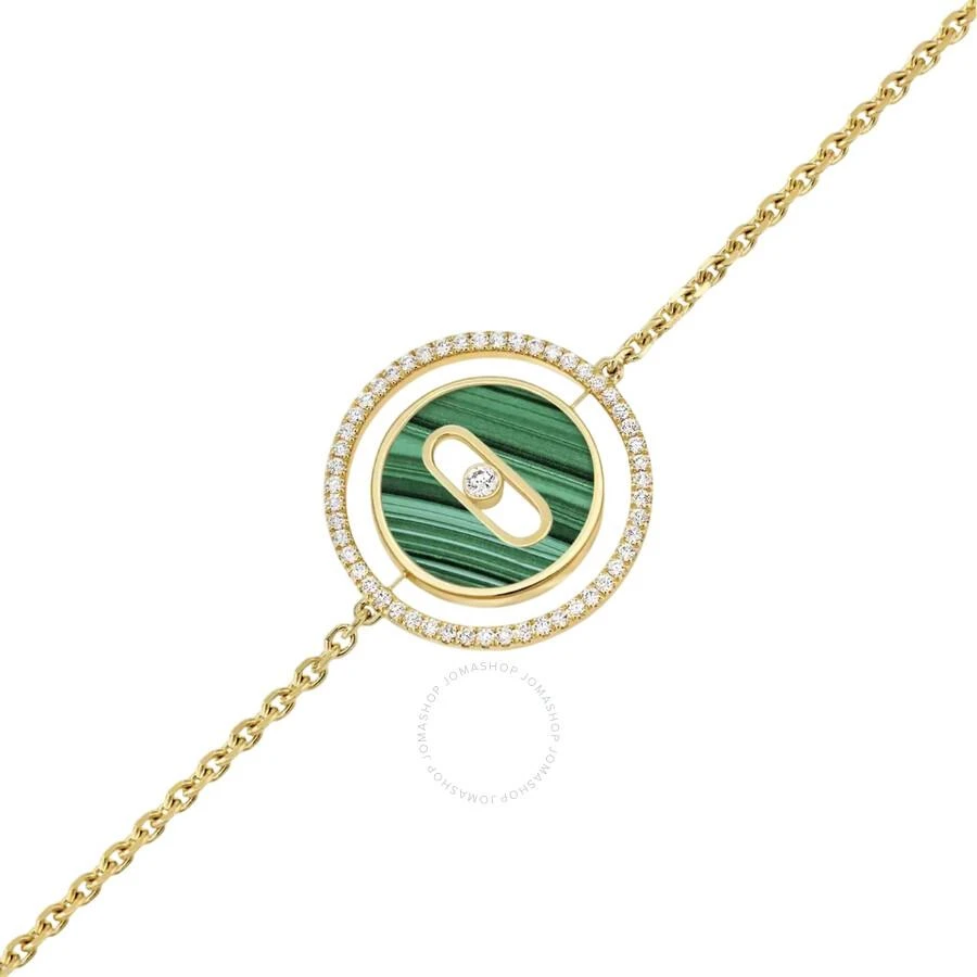 Messika Lucky Move 18k Yellow Gold Malachite Diamond Bracelet 2