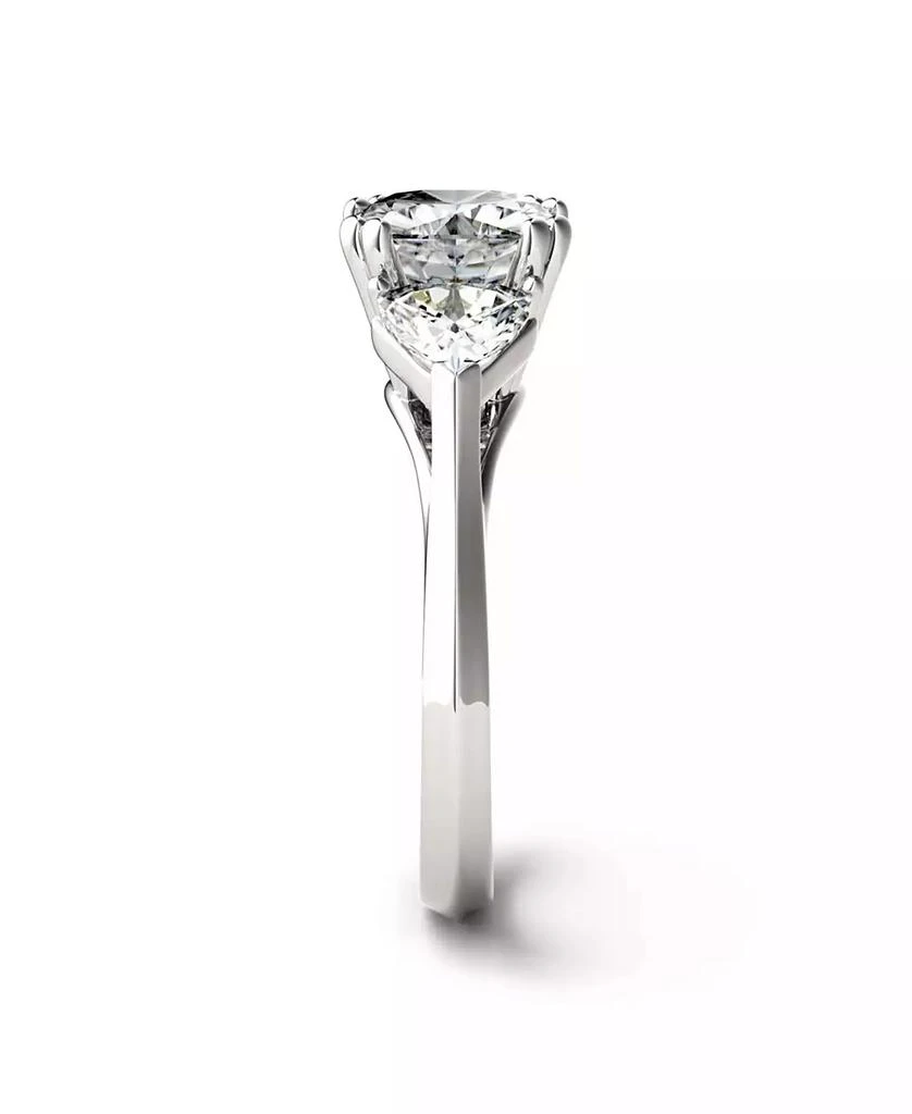 Charles & Colvard Moissanite Three Stone Ring 3 ct. t.w. Diamond Equivalent in 14k White Gold 5
