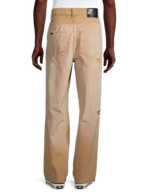 RTA Distressed Wide-Leg Jeans
