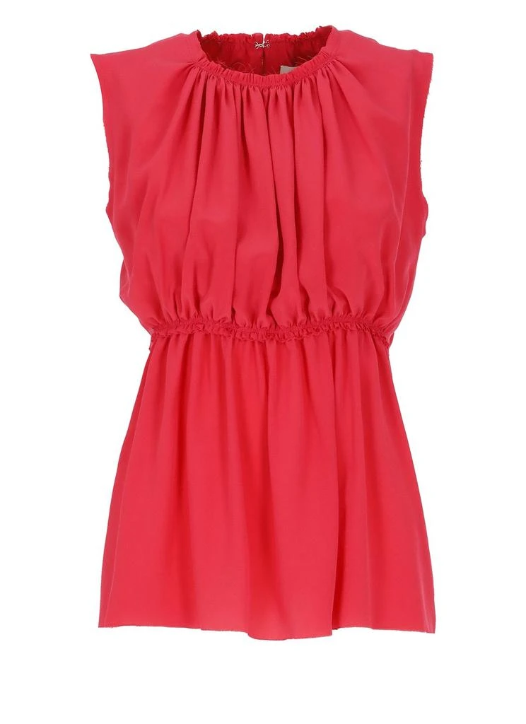Lanvin Lanvin Ruched Straight Hem Blouse 1