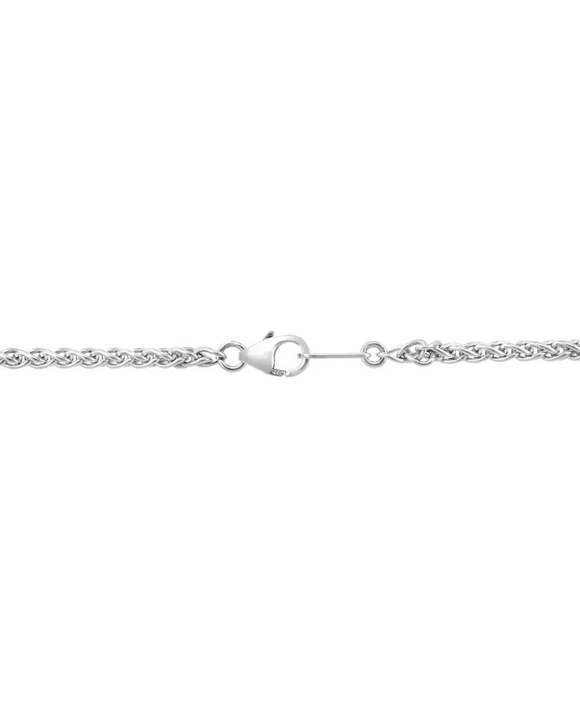 Effy EFFY® Onyx, Multi-Gemstone (4-5/8 ct. t.w.) & Diamond (1/20 ct. t.w.) Evil Eye Cluster 18" Pendant Necklace in Sterling Silver 3