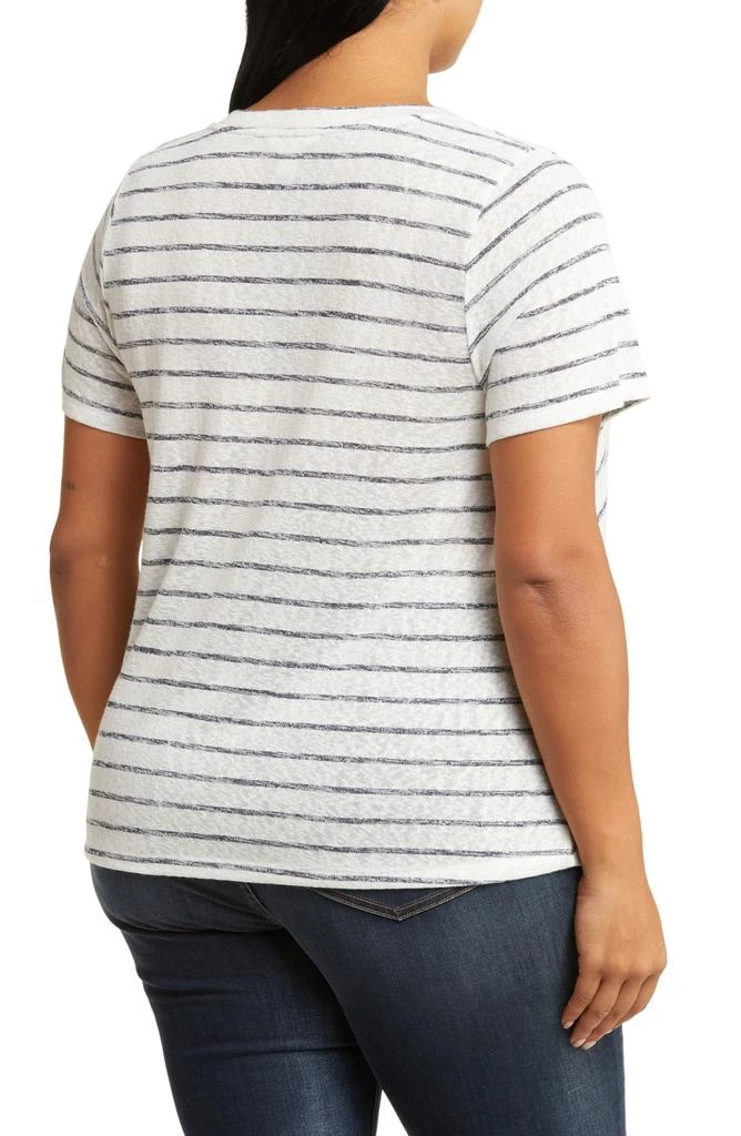 Caslon V-Neck Twist Hem T-Shirt 2