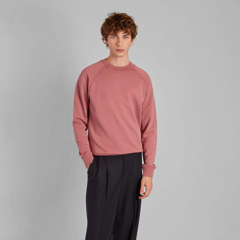 L'Exception Paris Sweatshirt round neck in organic cotton Dark rose L'EXCEPTION PARIS 3