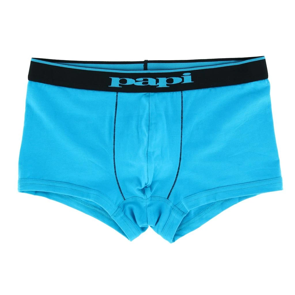 Papi Men's Brazilian Cut Stripe and Solid Underwear Trunks (3 Pack) 3