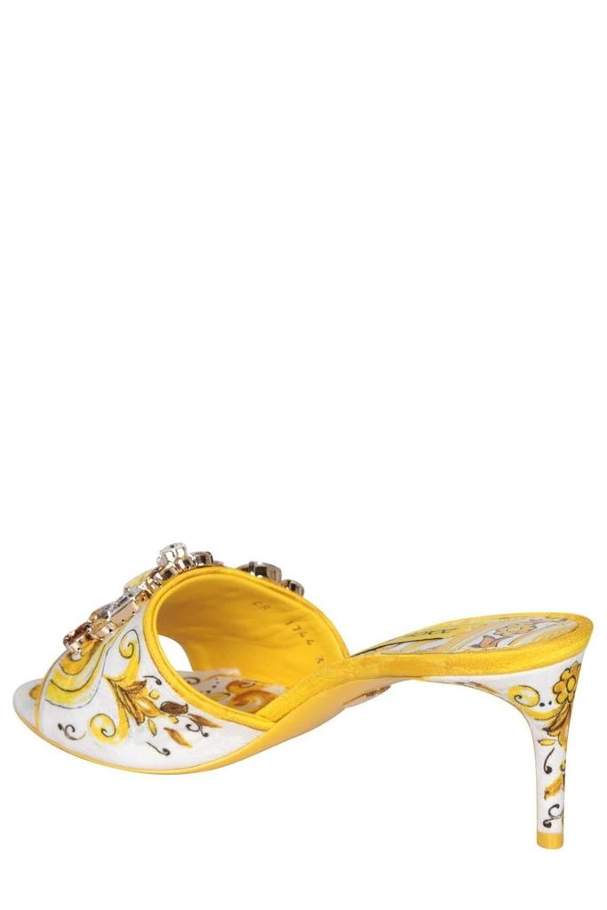 Dolce & Gabbana Dolce & Gabbana Majolica Printed Brocade Mules 3