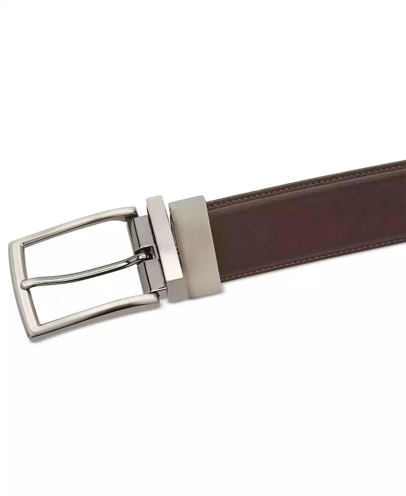 Perry Ellis Men's Shiny Reversible Belt 3