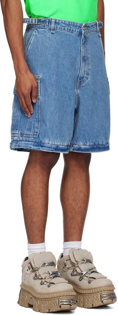 Vetements Blue Convertible Denim Cargo Pants 4