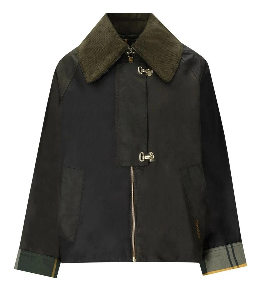 Barbour OLIVE GREEN DRUMMOND SPEY JACKET BARBOUR 1