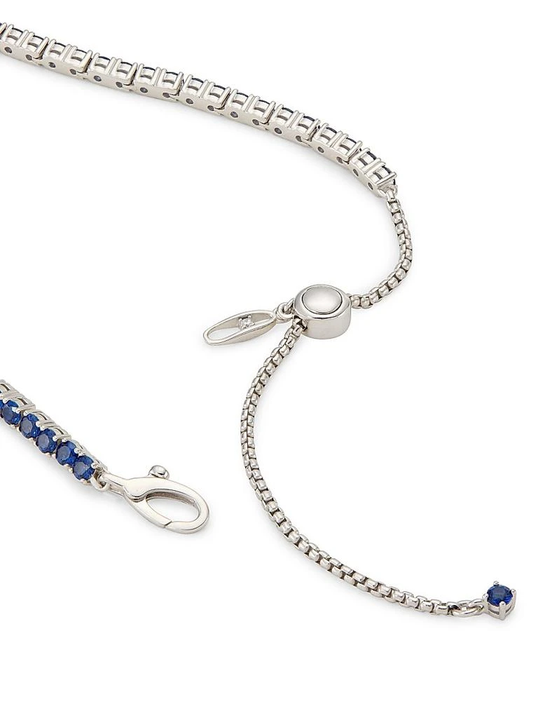 Adriana Orsini Loveall Sterling Silver 
Faux Sapphire Bracelet 3