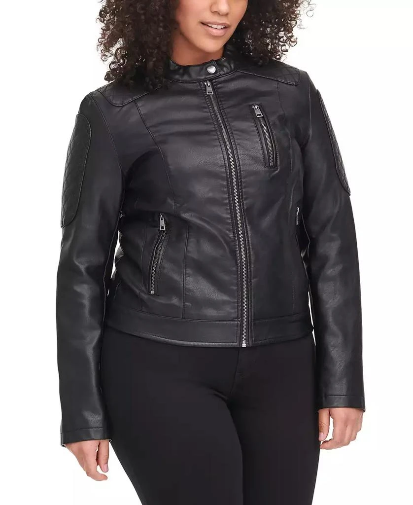 Levi's Plus Size Faux Leather Motocross Racer Jacket 9