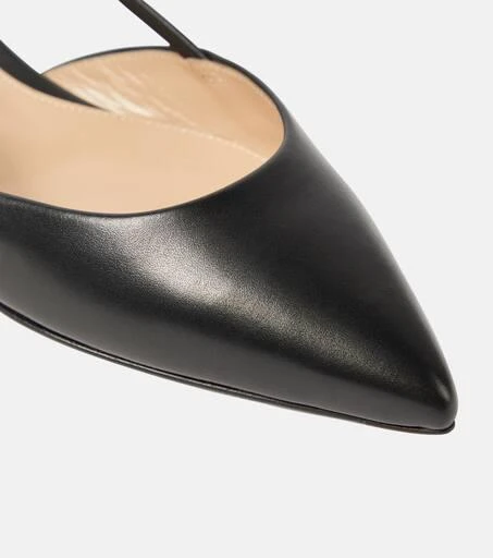Gianvito Rossi Ascent 05 leather slingback flats 6