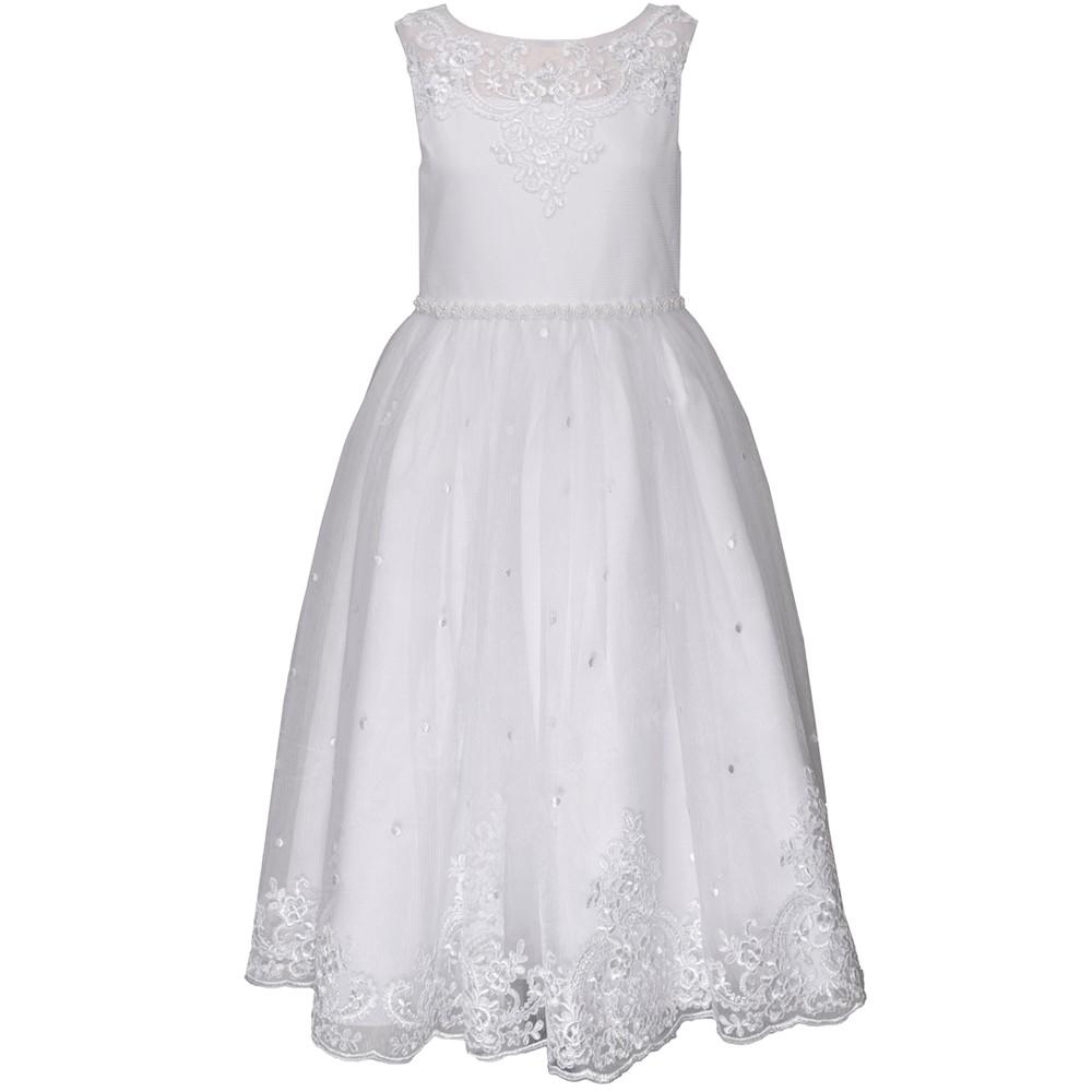 Bonnie Jean Big Girls Swiss Dot Communion Dress