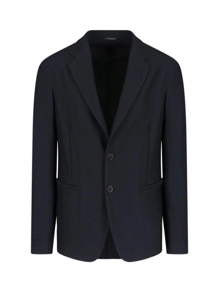 Giorgio Armani Structured Blue Jacket With Clean Lines And Refined Finish 1