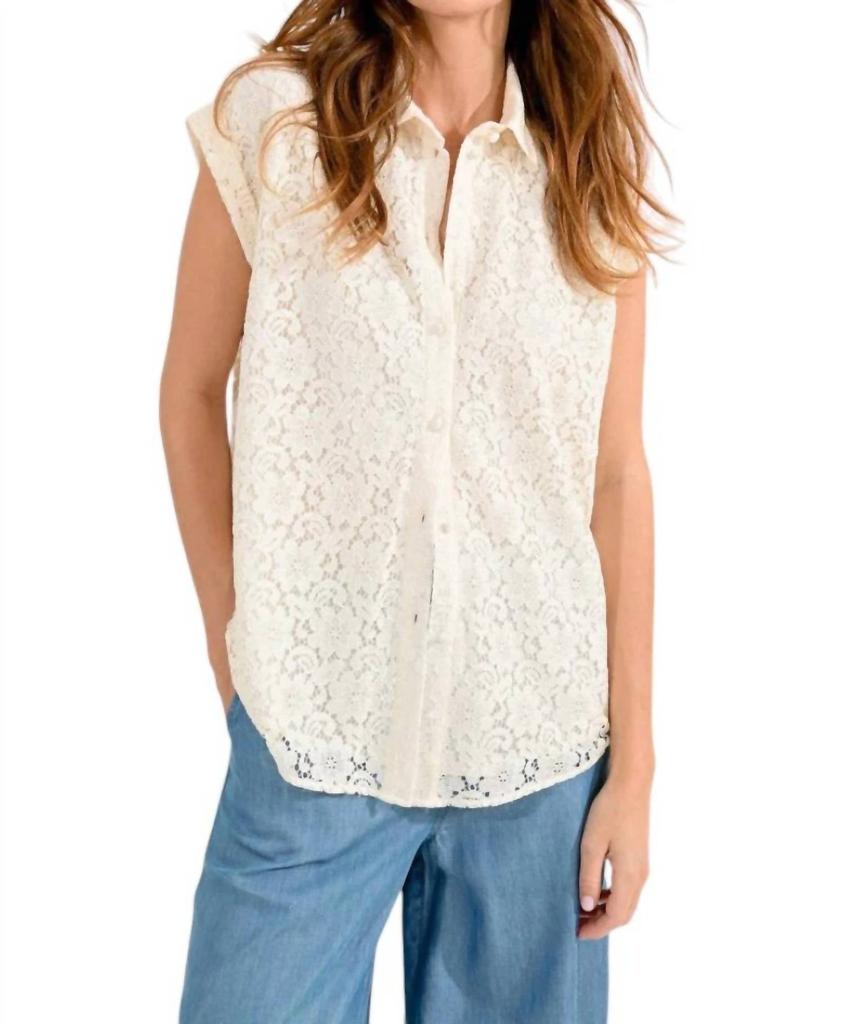 Molly Bracken Molly Bracken - Lace Sleeveless Shirt