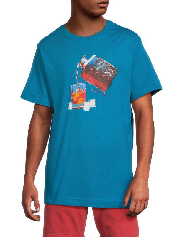Robert Graham ​Whiskey Pour Graphic Cotton T-Shirt