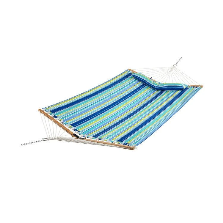 Hivvago Patio Hammock Foldable Portable Swing Chair Bed with Detachable Pillow 1