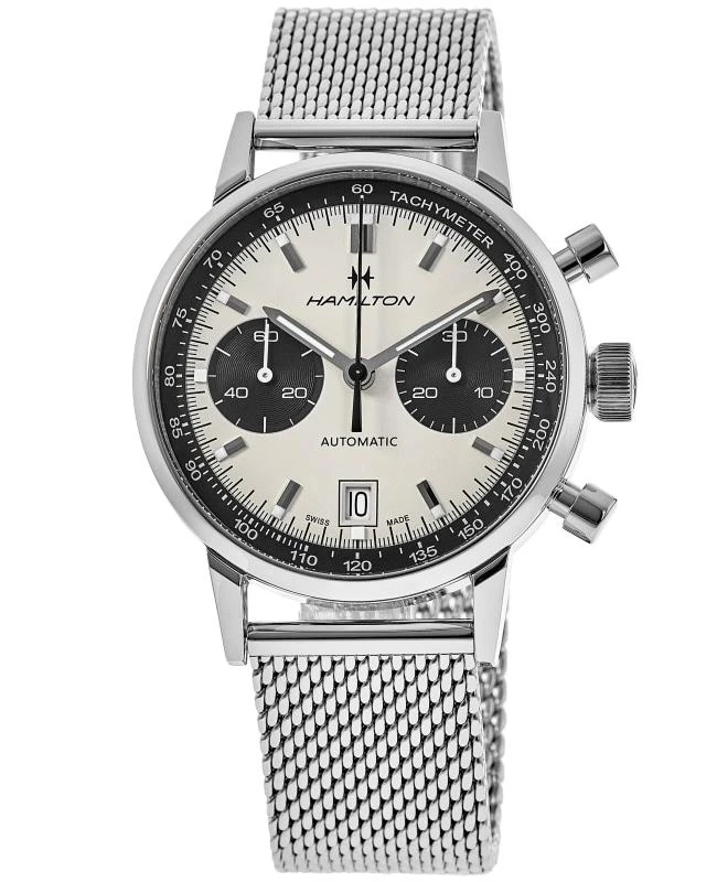 Hamilton Hamilton American Classic INTRA-MATIC AUTO Chronograph White Dial Steel Men's Watch H38416111 1