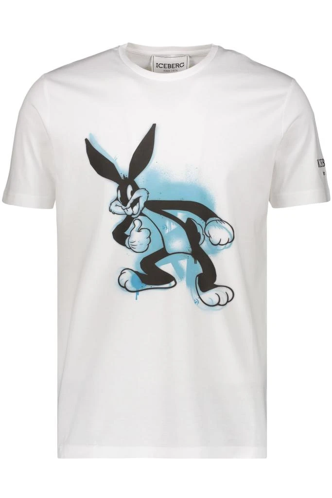 Iceberg Printed Cotton T-shirt 1