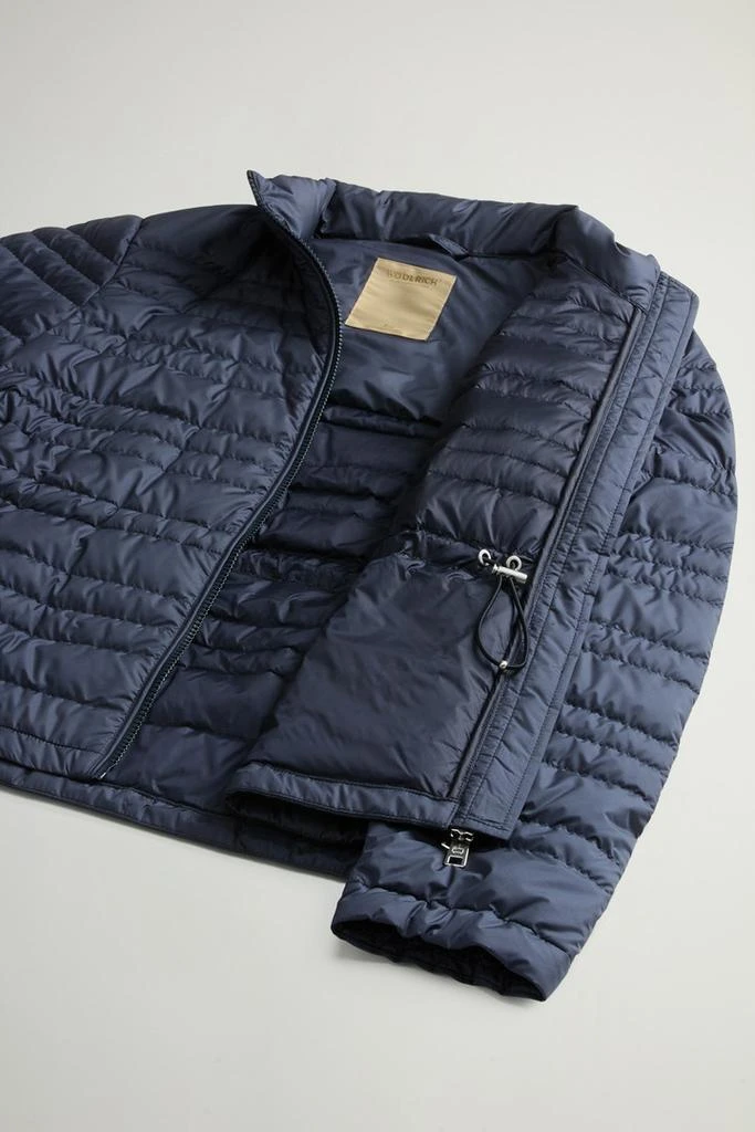 Woolrich Padded Microfiber Jacket - Women - Blue 8