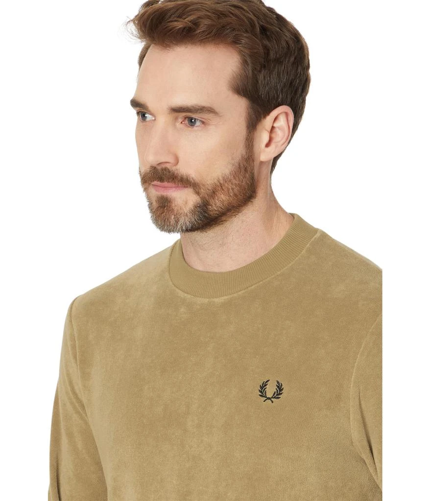 Fred Perry Towelling Crew Neck Sweatshirt 3