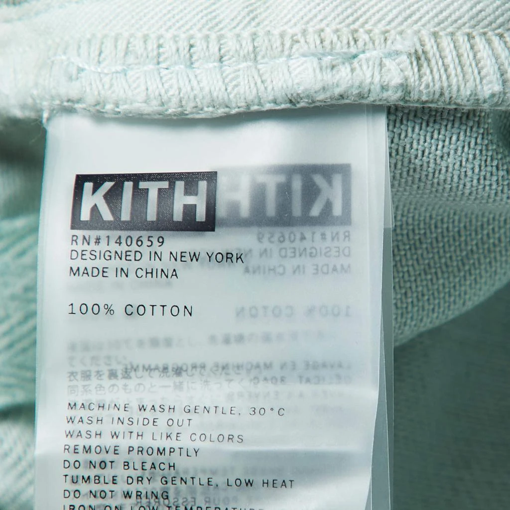 Kith Kith Light Green Denim Diana Cuffed Shorts S 6