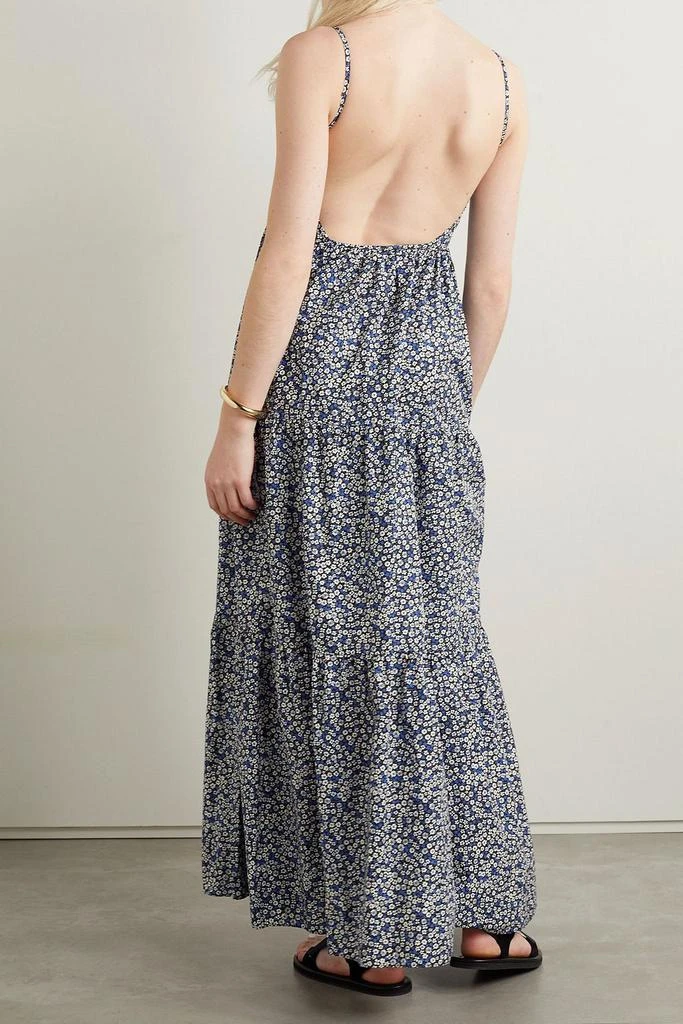 Matteau Tiered floral-print cotton-poplin maxi dress 3