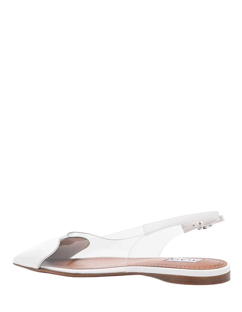 Alaia White Le Coeur Flat Slingbacks 3