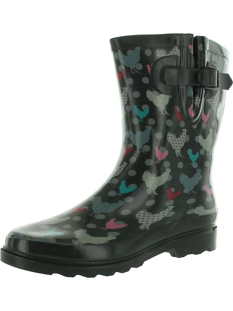 Polka Poultry Womens Outdoor Mid-Calf Rain Boots – On Sale Now