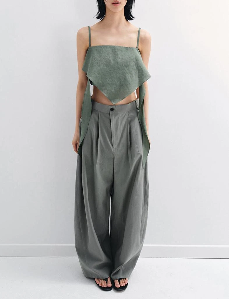 Pixie Market Olive Scarf Top -PREORDER 5