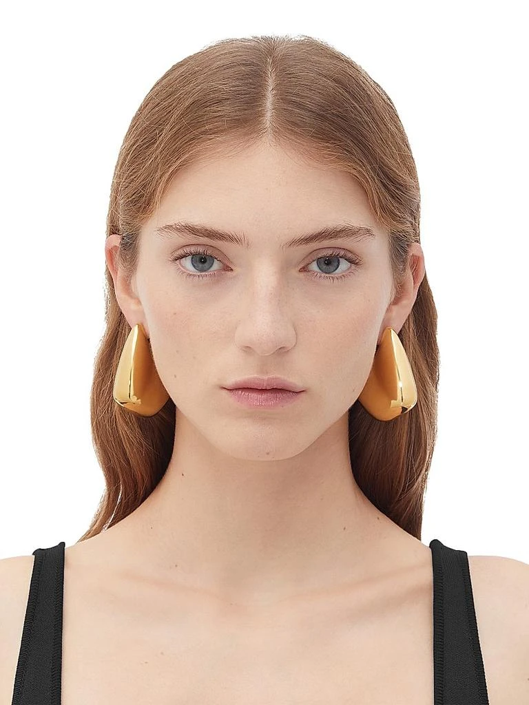 Bottega Veneta Fin 18K-Gold-Plated Large Drop Earrings 2