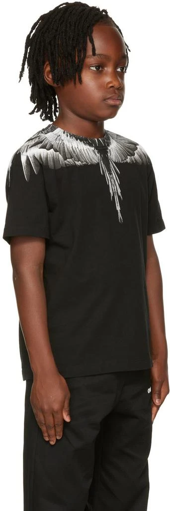 Marcelo Burlon Kids Black Icon Wings T-Shirt 2
