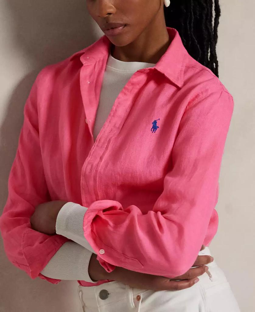 Ralph Lauren Women's Classic-Fit 100% Linen Shirt Adirondack