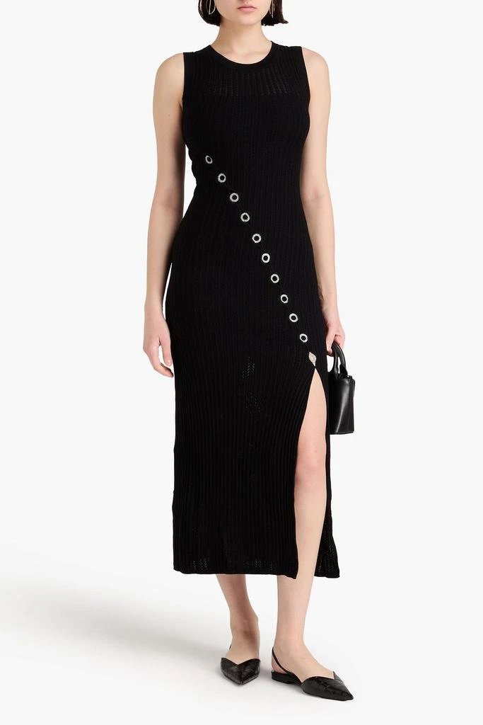 Shop Embellished ribbed pointelle-knit midi dress on Sale at BeyondStyle   Get 56% Off Embellished ribbed pointelle-knit midi dress with Limited-Time  Flash Deals, Exclusive Discounts, and Special Offers. Enjoy Unbeatable  Savings on