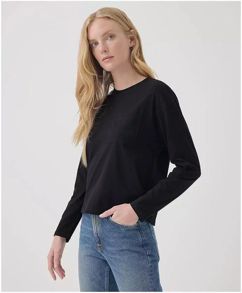 Pact Women's Organic Cotton Softspun Long Sleeve Pocket Tee 6