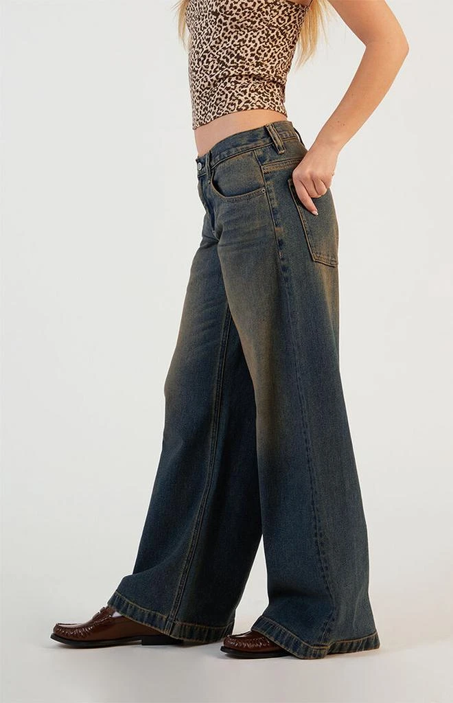 PacSun Sloane Low Rise Ultra Baggy Jeans Dark Indigo Tinted 3