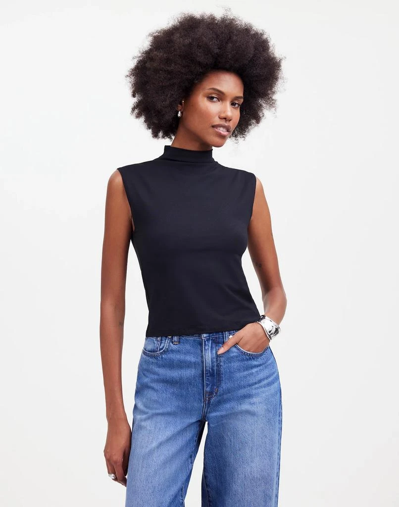 Madewell Funnelneck Cropped Muscle Tee 1