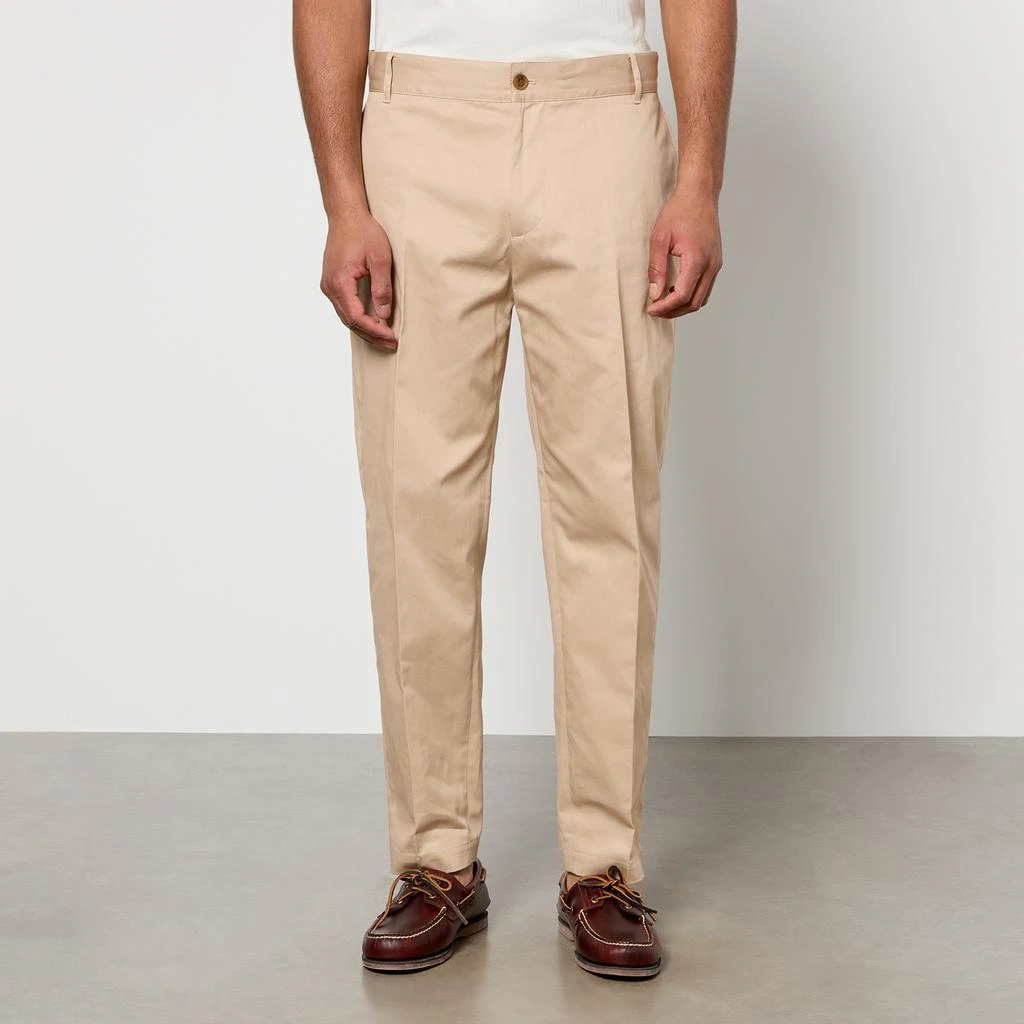 Maison Kitsuné Maison Kitsuné Straight Cotton-Gaberdine Chinos 1