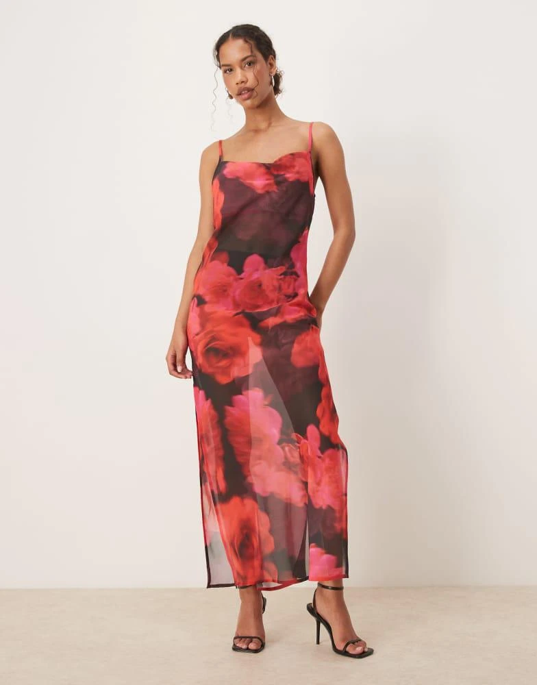 sage green maxi dress amazon Baltic Born Womens Montaigne Ruffle Maxi Dress | Sage Floral