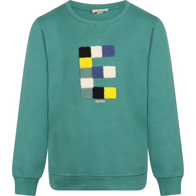 Esprit Fuzzy e sweatshirt in green