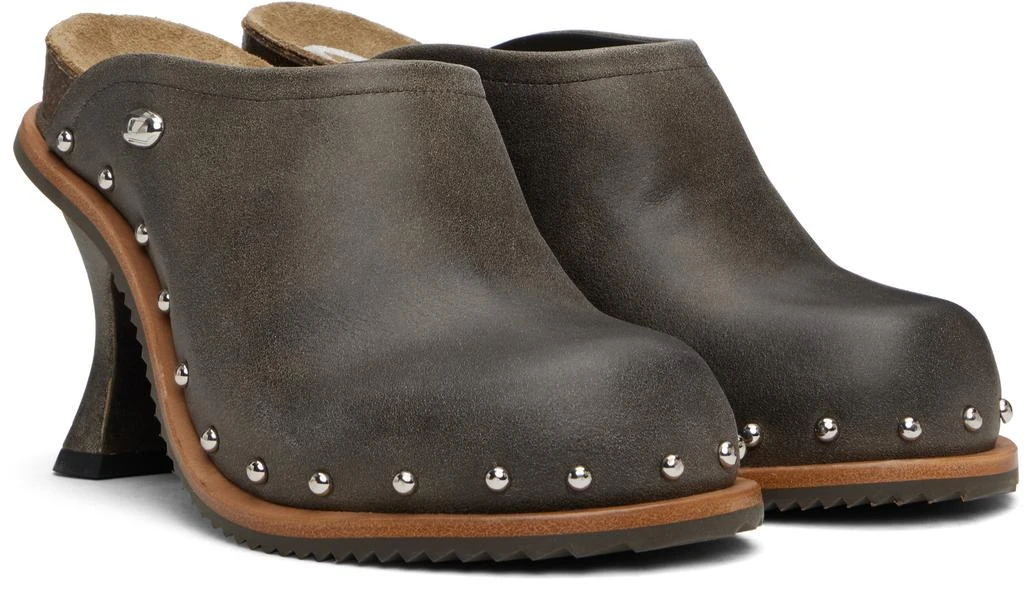 Diesel Brown D-Woodstock MI Clog Mules 4